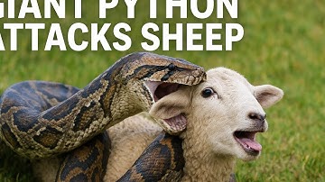 “Sheep Saved from Giant Python Attack”#animals#rescueefforts