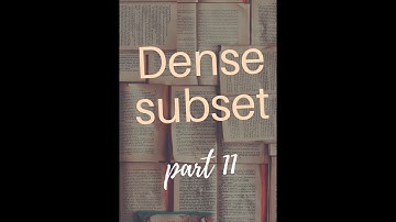 Dense Subset  | Topology Part 11 | Mathematise Yourself