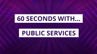 60 seconds with Public Services at MidKent College