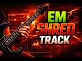 Hard Rock Backing Track in E Minor (Em) | 80s Heavy Metal Jam Track (Fast &amp; Aggressive)