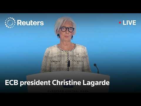LIVE: ECB president Lagarde speaks to reporters
