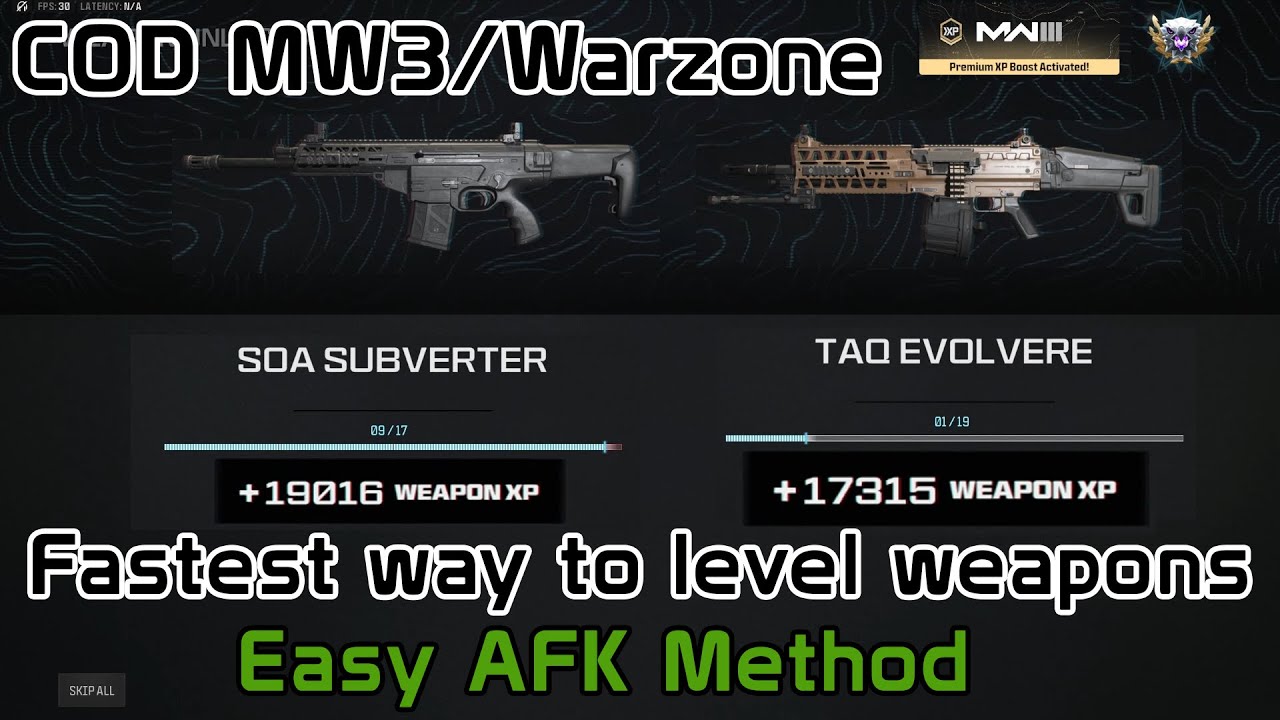 How to easily level up weapons with the BEST ways to gain xp in Season ...