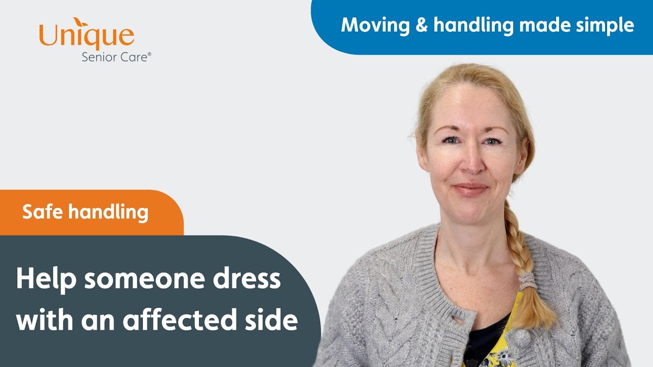 How to Help Someone Dress with an Affected Side - YouTube