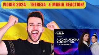 WILL UKRAINE WIN EUROVISION 2024? // REACTING TO MARIA & THERESA (VIDBIR 2024)