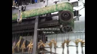 Use Poultry Tech Feet Skinning Line