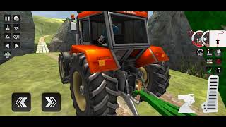 real tractor trolley cargo farming simulator - off-road tractor farming game - Android game play #67 screenshot 4