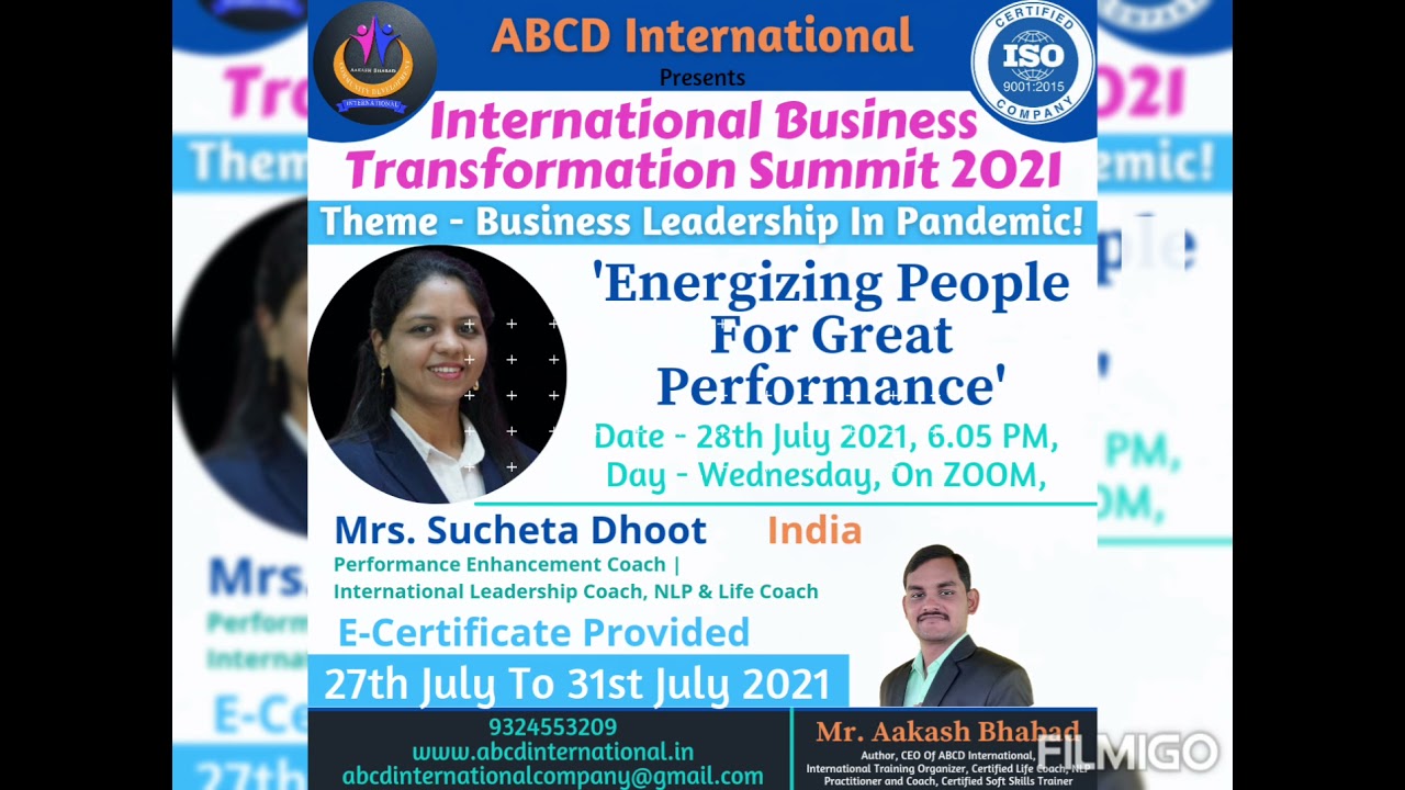 ABCD International Business Transformation Summit 2021 | 5 Days Success Journey