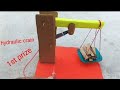 HYDRAULIC CRANE WORKING MODEL | FOR SCIENCE EXHIBITION |||