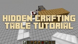 Minecraft Tutorial: Hidden Crafting Table