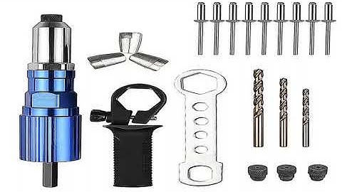 Electric rivet gun 2.4mm-4.8mm core pull riveting conversion head wireless riveting tool  with