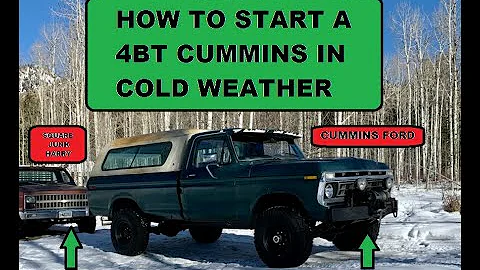 How does the 4BT Start in the Cold?  Plus a Square Junk Harry Cold Start!