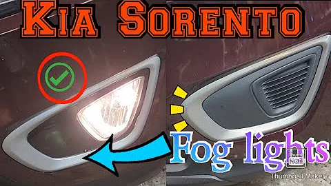 Kia Sorento How to remove the bumper install fog lights ignition wire location and color