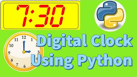 Digital Clock using Python | in Hindi | tkinter | GUI window