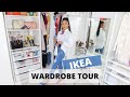 MY IKEA WALK-IN WARDROBE + OFFICE TOUR || IKEA CLOSET TOUR ||ORGANISATION TIPS