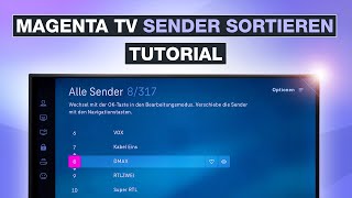 Bei MagentaTV die Sender sortieren und Favoriten verwalten - Testventure