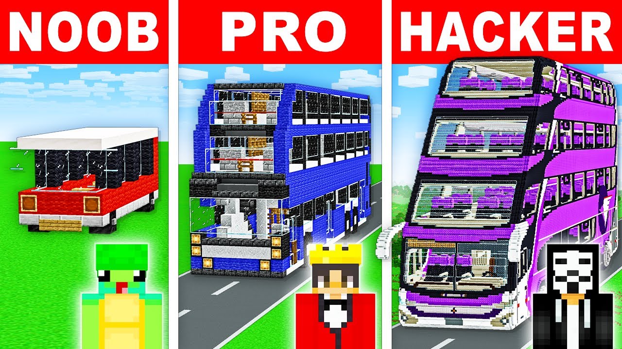 Minecraft TNT VOLCANO HOUSE BUILD CHALLENGE - NOOB vs PRO vs HACKER vs GOD / Animation