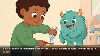 Brushing My Teeth | Social Story for Autistic Kids | Monstie Stories