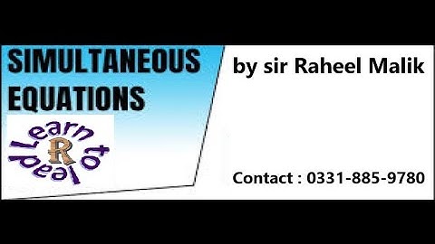 Add math Chap 2 explanation of linear and non linear equation in simultaneous equations