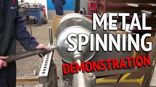 Metal Spinning - Demonstration by an Expert Metal Spinner