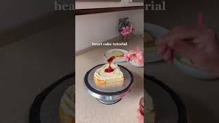 Pinterest Heart cake tutorial - using 2 x 6”round cakes and 2 x 5”round cakes
