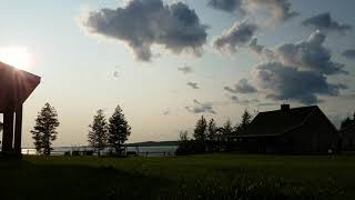 Sunset at Pine Bluff Resort, Curtis, Mi