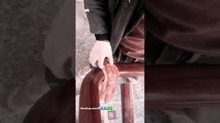 Bending wood handrail technique