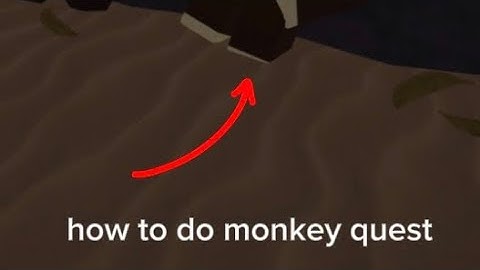how to do the monkey quest in Roblox The Forge