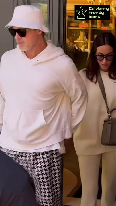 Brad Pitt with Girlfriend Ines De Ramon on Date 😍❤️ #bradpitt #inesderamon