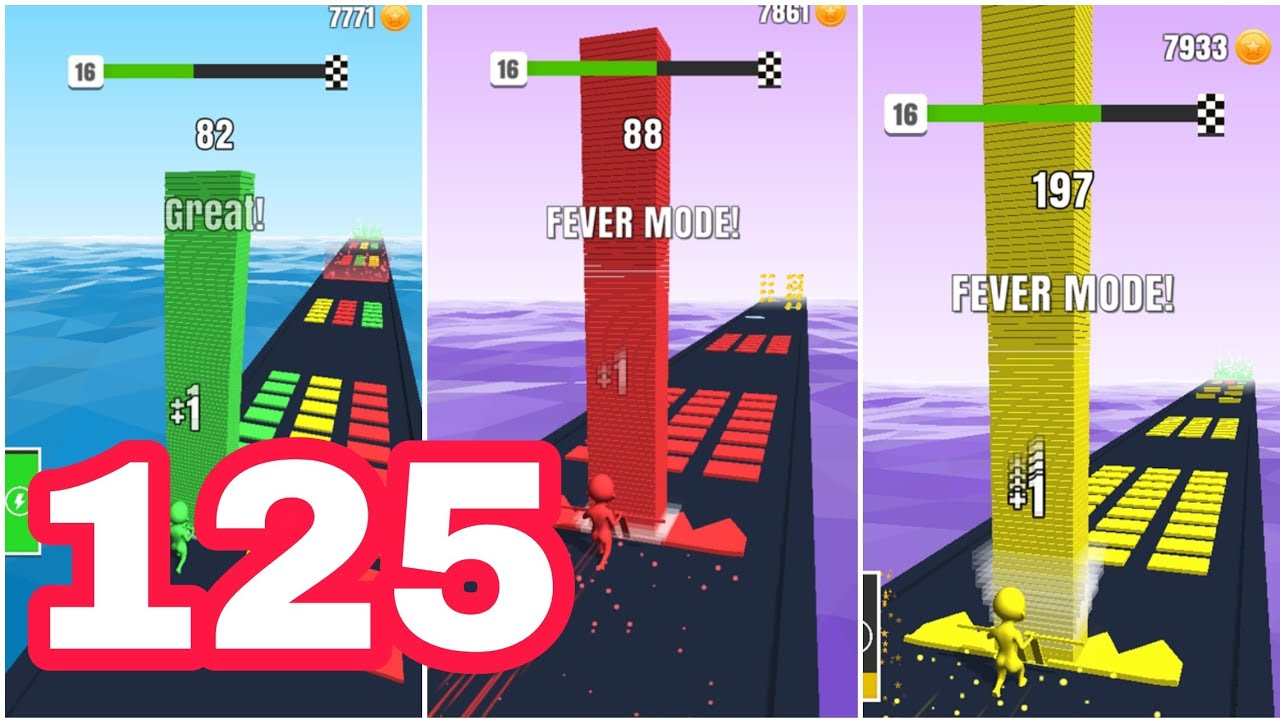 Blue Voodoo Stack Stack Colors VOODOO iOS Gameplay Level 125 Walkthrough Part 8 - YouTube