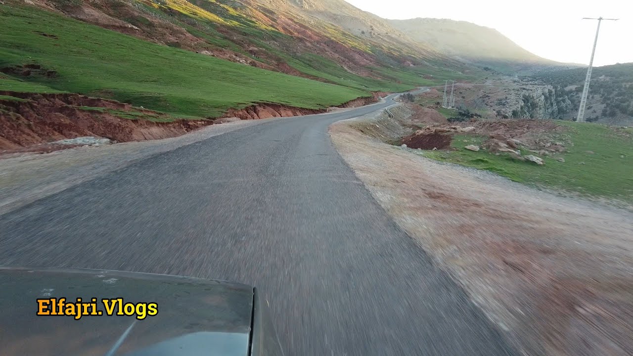 مناظر ساحرة طريق من أنركي تاكلفت إلى فم العنصر بني ملال 12/03/2023