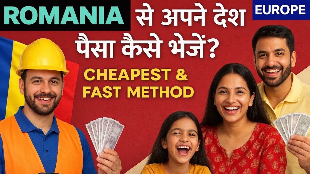 रोमानिया से अपने देश पैसा कैसे भेजें || HOW TO SEND MONEY FROM EUROPE TO OUR ANY ASIAN COUNTRY FAST 