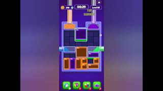 Sand blocks drop puzzle level 157 gameplay walkthrough solution