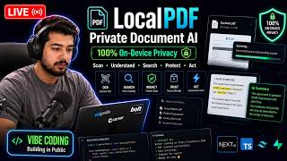 Building a Private AI PDF App LIVE | Vibe Coding LocalPDF