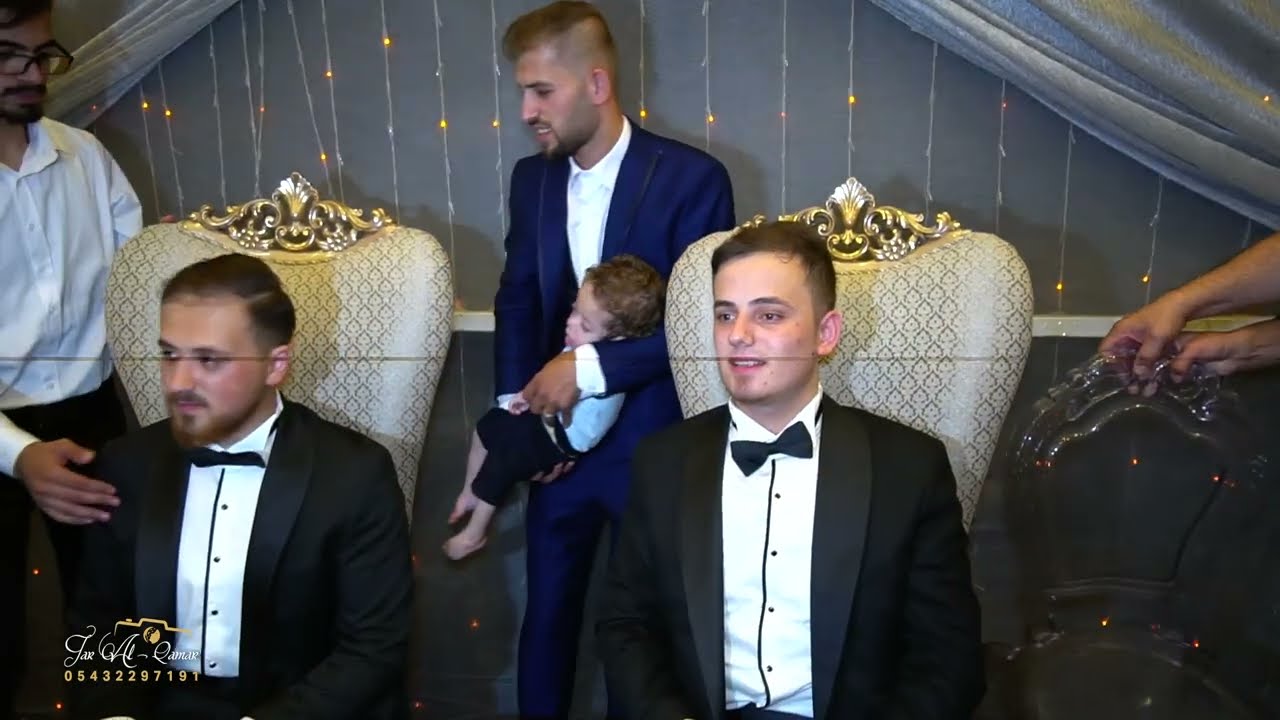 المنشد داوود شعبان زفاف العريسين ( محمد _ مصطفى ) PART 4 استوديو جار القمر