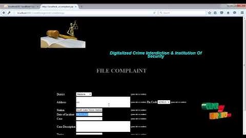 Crime Automation & Reporting System | Final Year Projects 2016