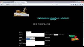 Crime Automation & Reporting System | Final Year Projects 2016