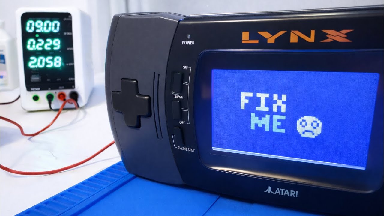 (ASMR) Reviving a Dead Atari Lynx II 🕹️ Multimeter & Cleaning Sounds
