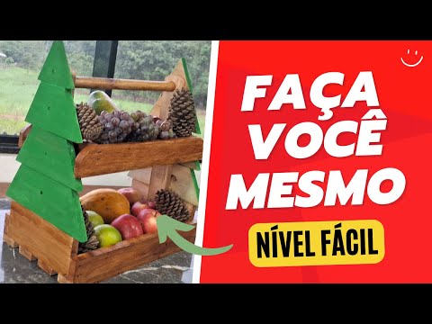 Aprenda A Fazer A Fruteira De Natal Em Madeira que Vai Encantar Todo Mundo