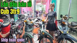 Cô Trinh thử 1 lần phá giá xe cũ Cub 3t9 Attila Fi 4t9 Vespa 7t9 AB SuViva Mio Thái ship toàn quốc