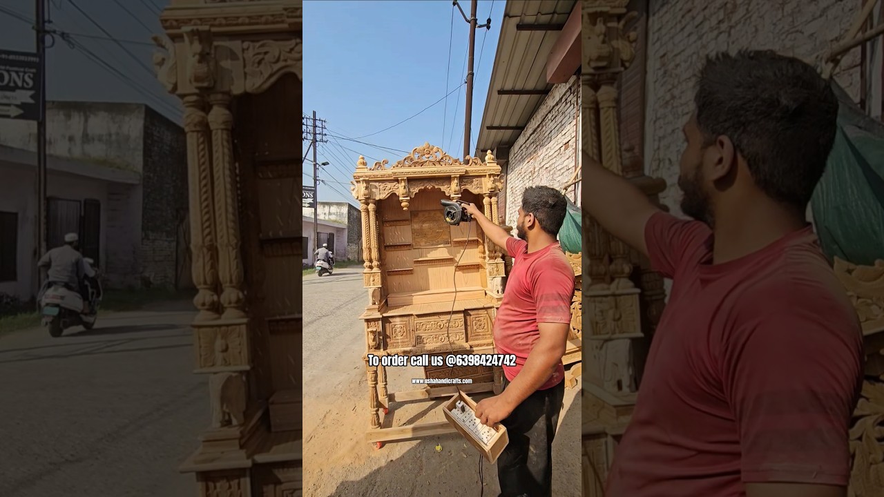 Mandir designs🛕✨️ | Wooden temple | home mamdir temple | Navratri special wooden mandir 