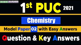 1st PUC Chemistry Model Question Paper 2 with Answers 2021 #EasyLearn_1stPUCquestionwithAnswers screenshot 5