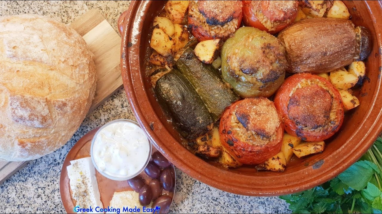 Gemista - Greek Stuffed Vegetables with Rice - Γεμιστά με Ρύζι | Greek Cooking Made Easy
