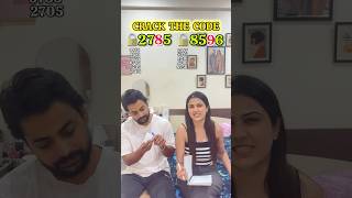 CRACK THE CODE 😂 #funny #trending #couple #shorts #viral #game