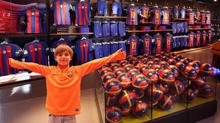 FC Barcelona Mega Store Shopping Experience Fun
