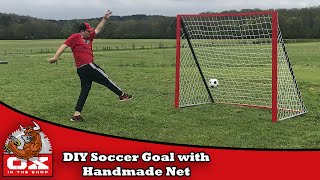 DIY Soccer Goal With Handmade Net