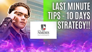 NMIMS Mumbai Admission Pakka| Nmims Last Minute Tips/10 Days Strategy | NPAT/NLAT/NCET