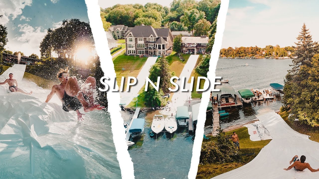 Crazy Slip N Slide Lake Minnetonka Alex Ingalls Youtube