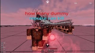 Roblox strongest battle ground how many dummy repulse can kill
