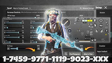 NEW UPDATE 4.1🔥BEST SENSITIVITY CODE + CONTROL SETTINGS BGMI/PUBG MOBILE