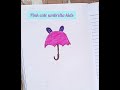 pink cute umbrella // easy umbrella for kids